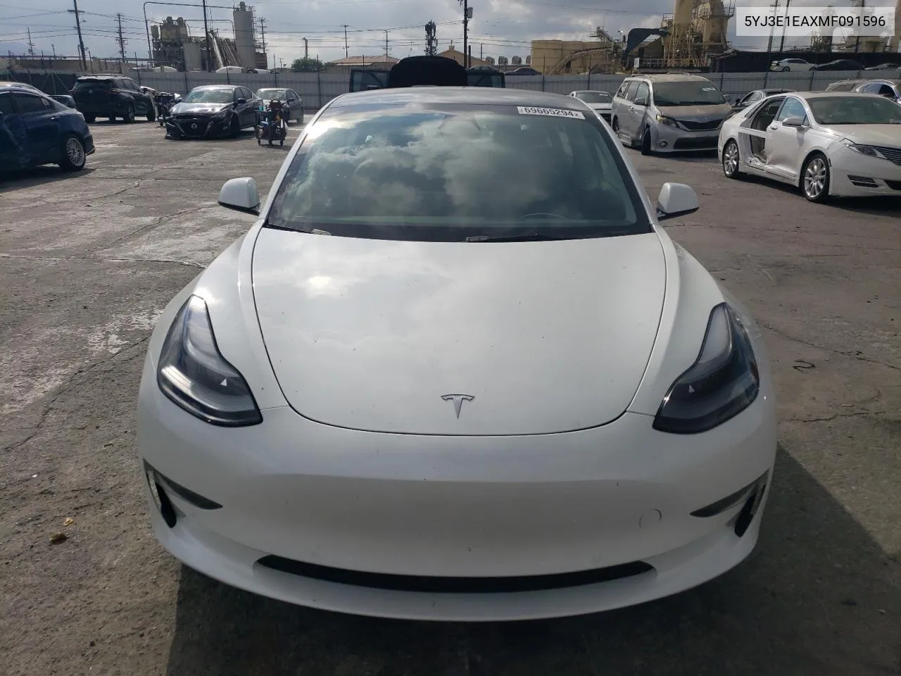 5YJ3E1EAXMF091596 2021 Tesla Model 3