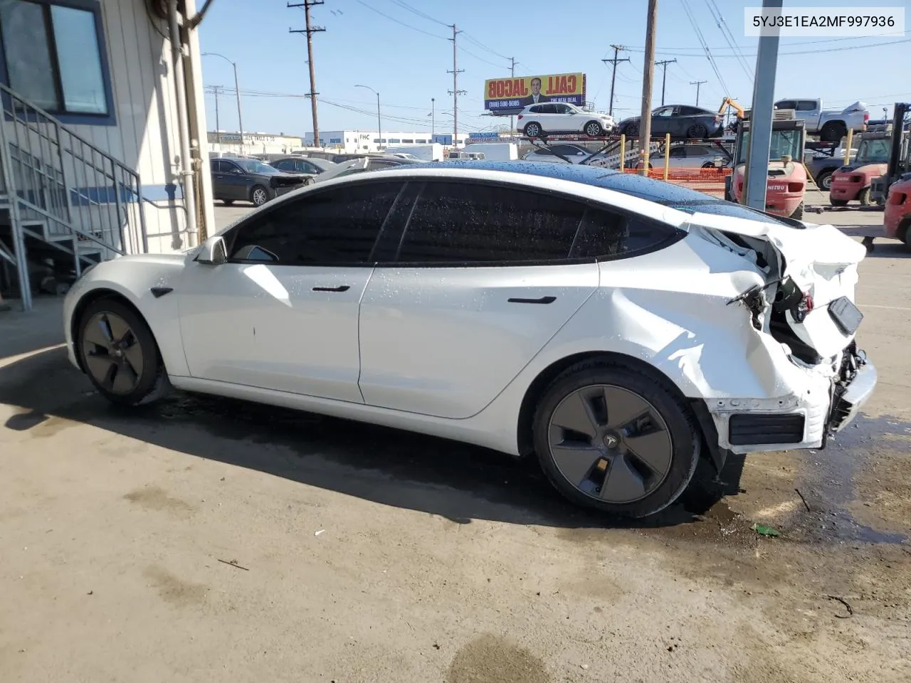 2021 Tesla Model 3 VIN: 5YJ3E1EA2MF997936 Lot: 69827544