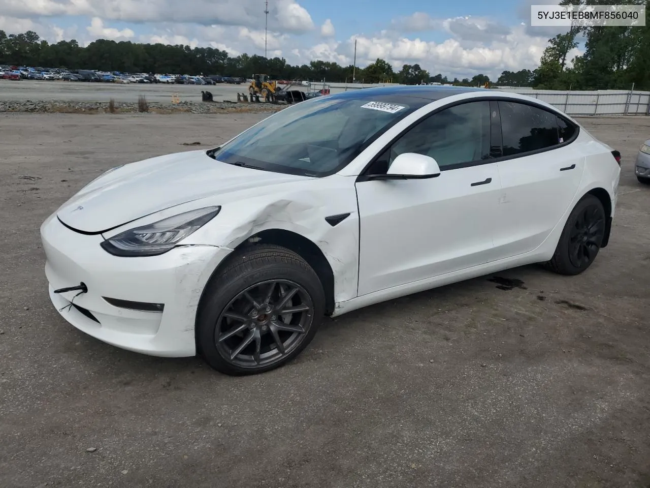 2021 Tesla Model 3 VIN: 5YJ3E1EB8MF856040 Lot: 69999794