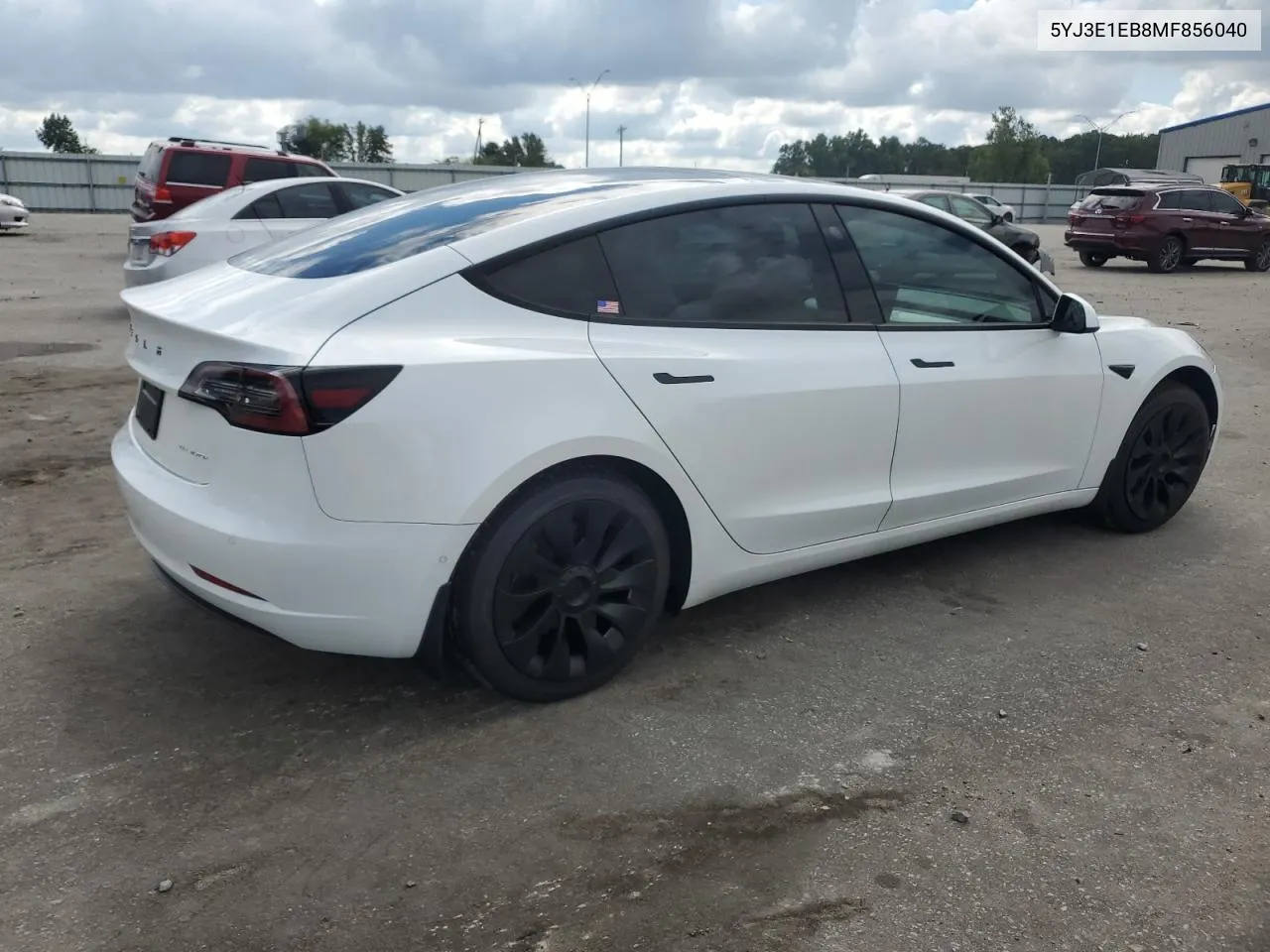 2021 Tesla Model 3 VIN: 5YJ3E1EB8MF856040 Lot: 69999794