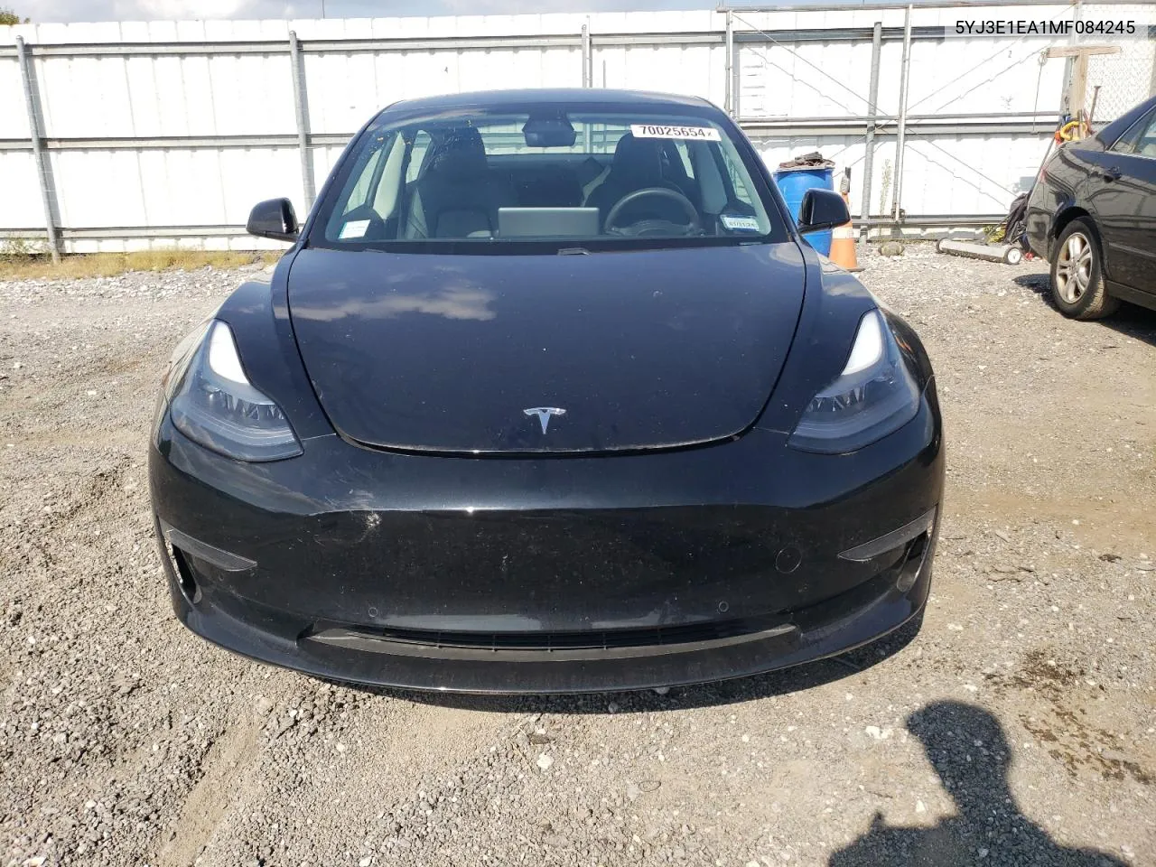 2021 Tesla Model 3 VIN: 5YJ3E1EA1MF084245 Lot: 70025654