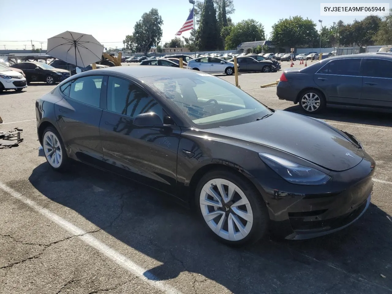 2021 Tesla Model 3 VIN: 5YJ3E1EA9MF065944 Lot: 70206914