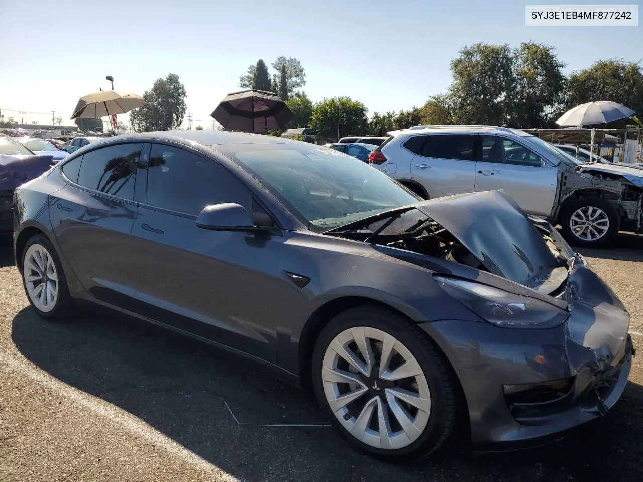 5YJ3E1EB4MF877242 2021 Tesla Model 3