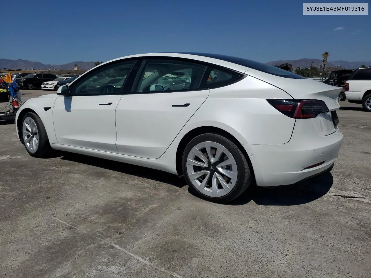 5YJ3E1EA3MF019316 2021 Tesla Model 3