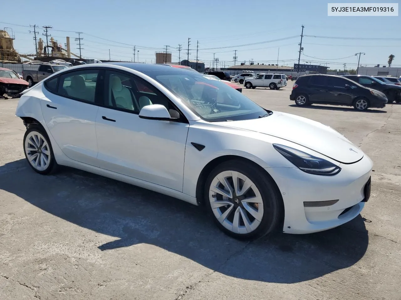 5YJ3E1EA3MF019316 2021 Tesla Model 3