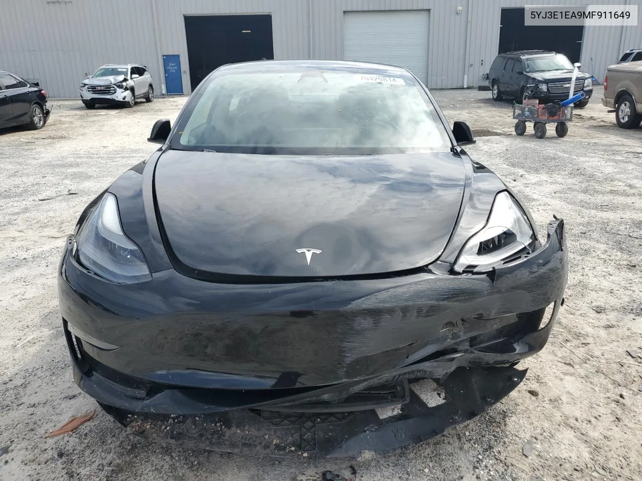 2021 Tesla Model 3 VIN: 5YJ3E1EA9MF911649 Lot: 70420814