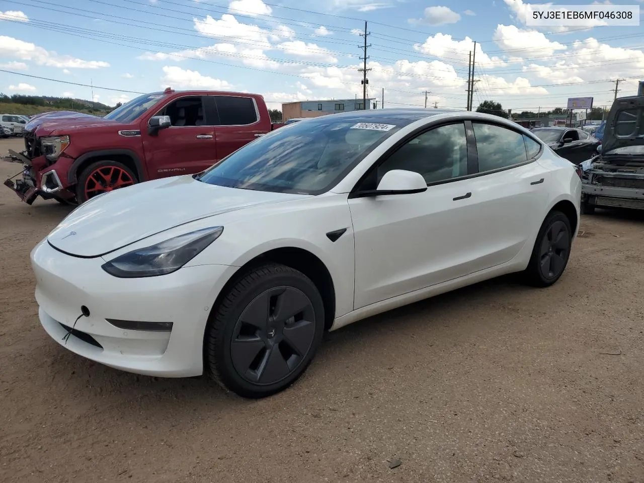 5YJ3E1EB6MF046308 2021 Tesla Model 3