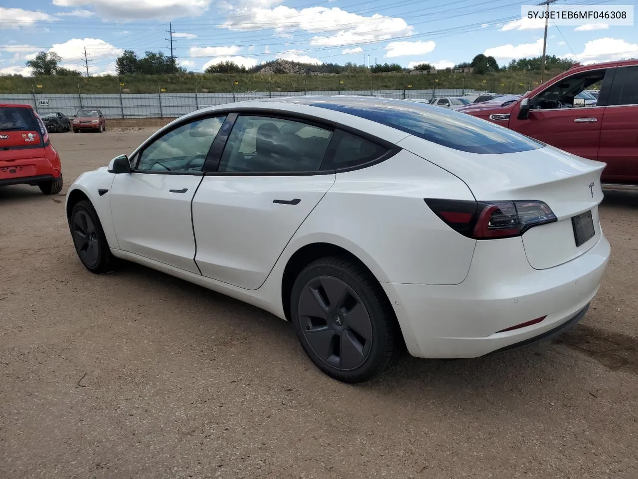 2021 Tesla Model 3 VIN: 5YJ3E1EB6MF046308 Lot: 70507924