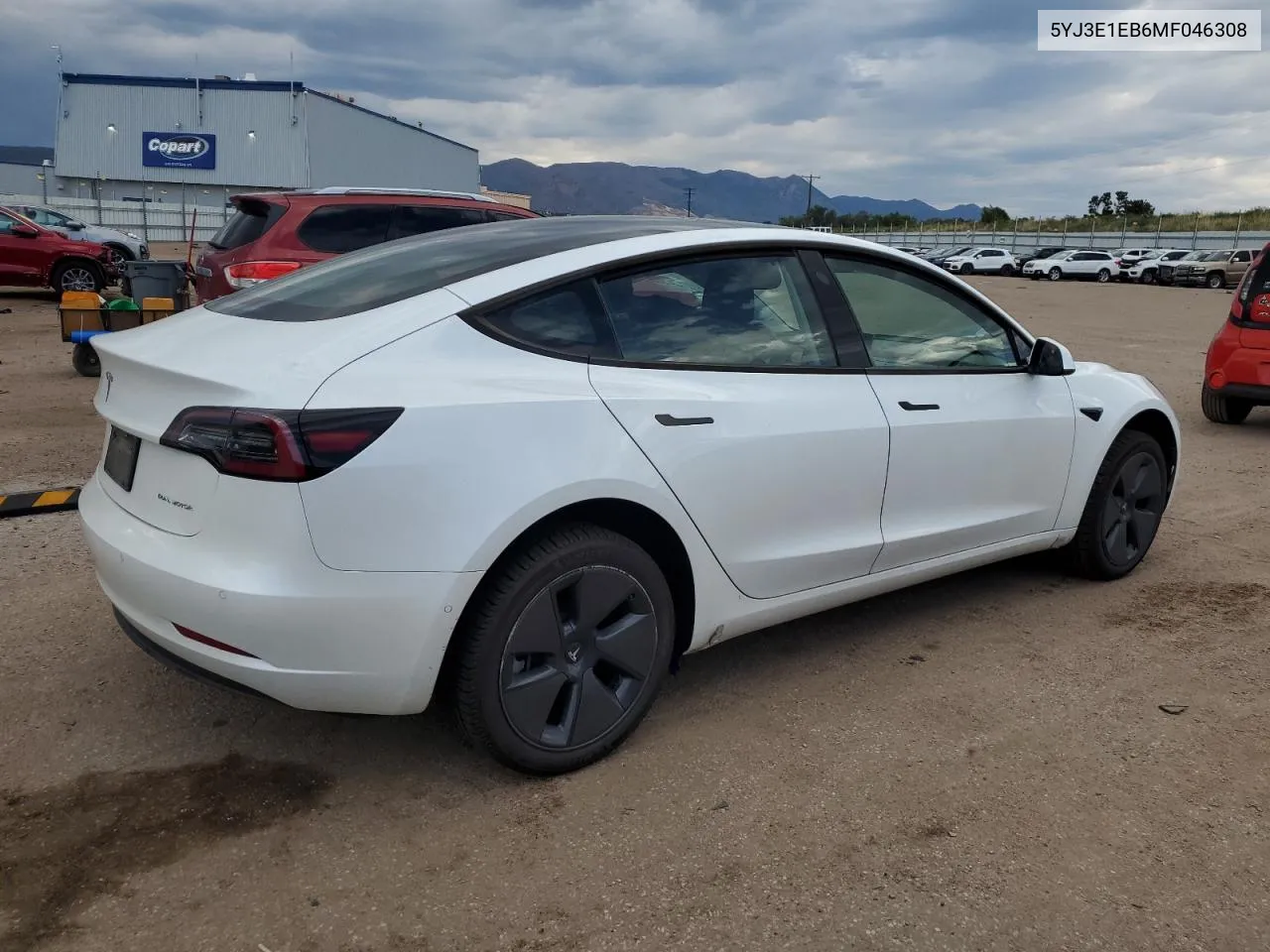 5YJ3E1EB6MF046308 2021 Tesla Model 3