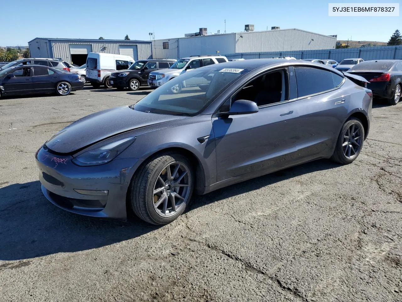 2021 Tesla Model 3 VIN: 5YJ3E1EB6MF878327 Lot: 70536364