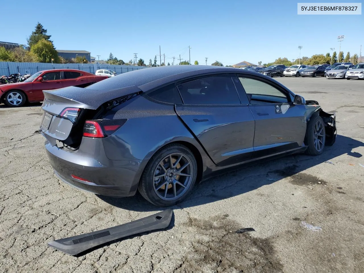 5YJ3E1EB6MF878327 2021 Tesla Model 3