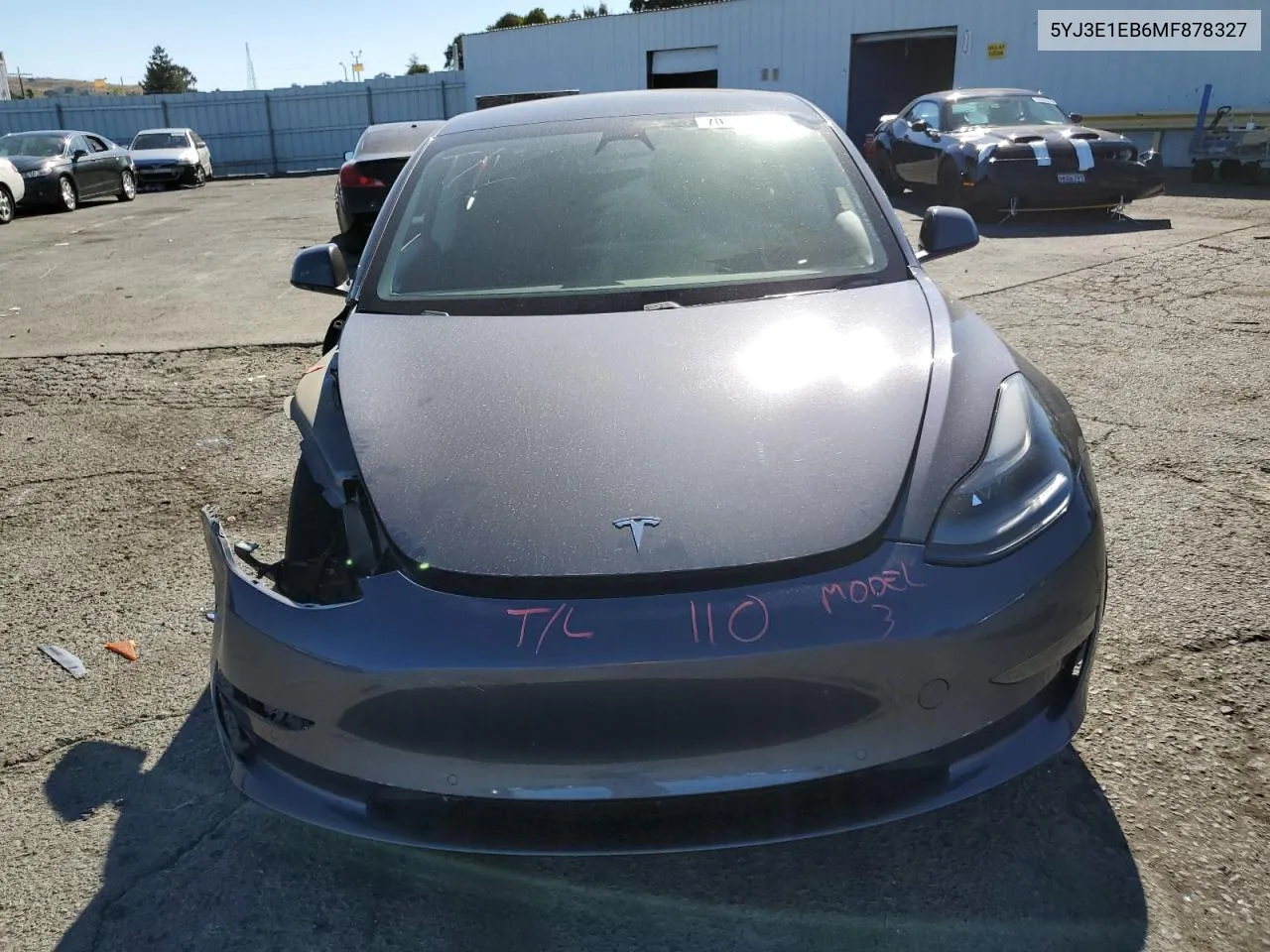 2021 Tesla Model 3 VIN: 5YJ3E1EB6MF878327 Lot: 70536364