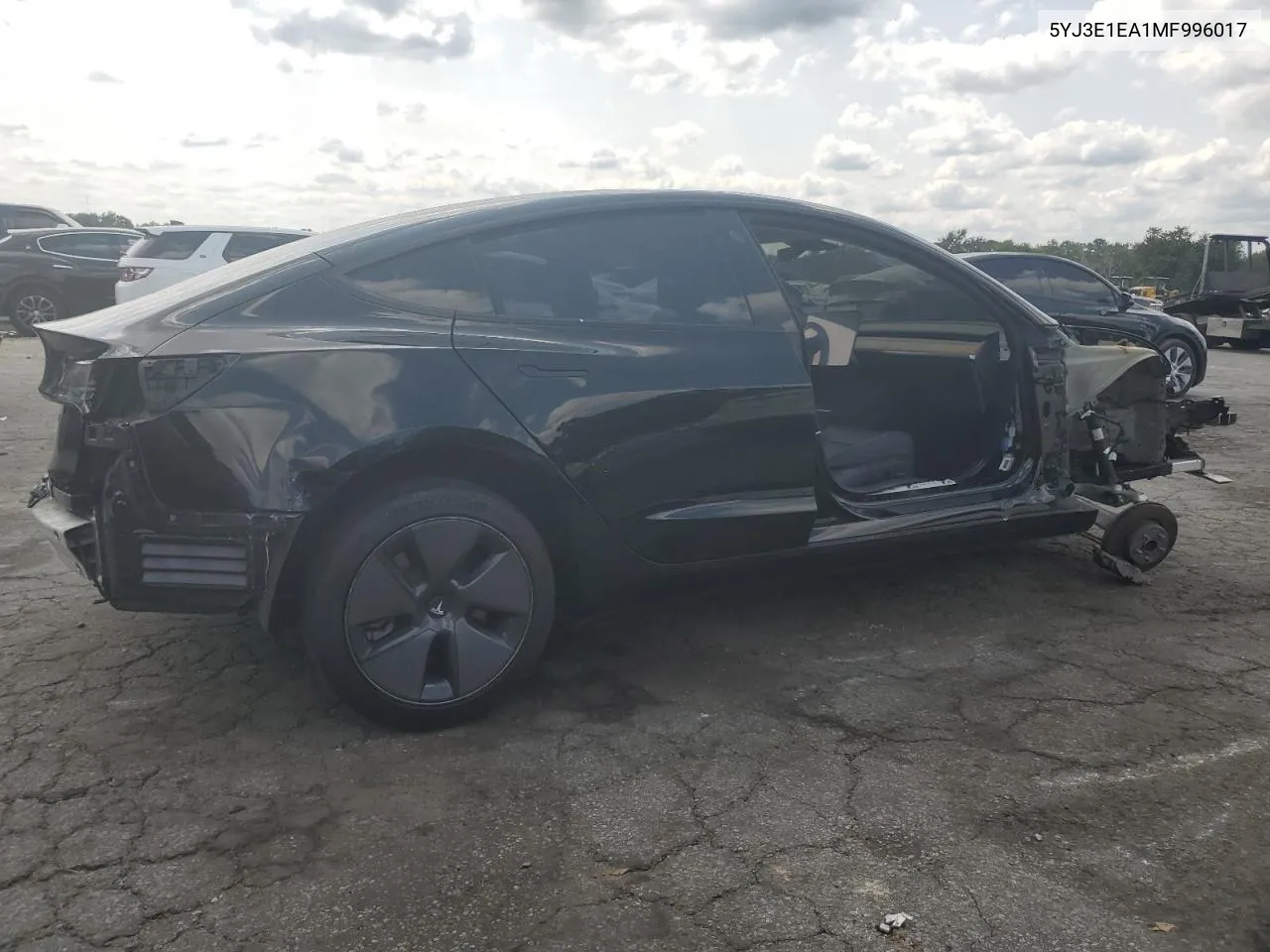 2021 Tesla Model 3 VIN: 5YJ3E1EA1MF996017 Lot: 70622234