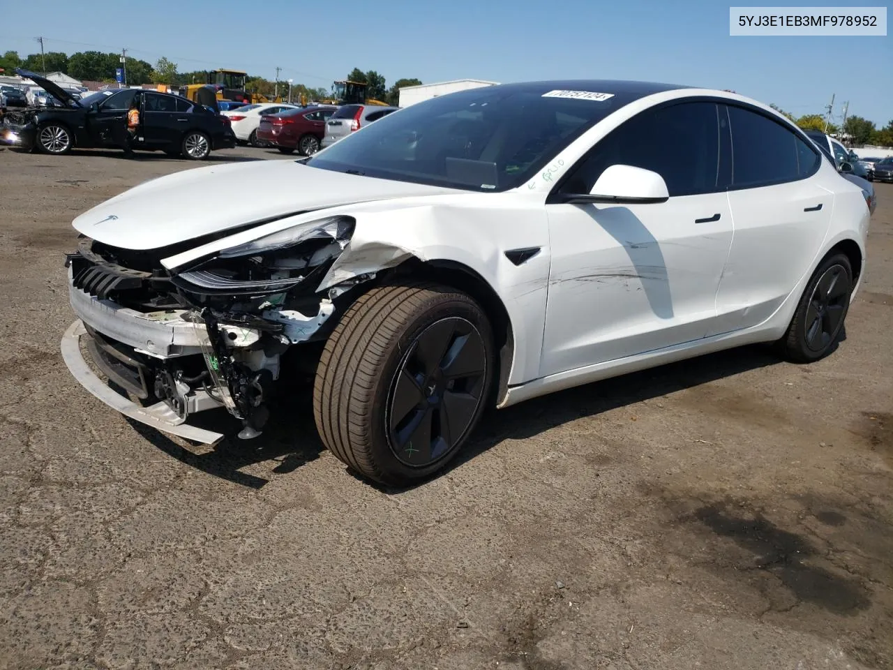 5YJ3E1EB3MF978952 2021 Tesla Model 3