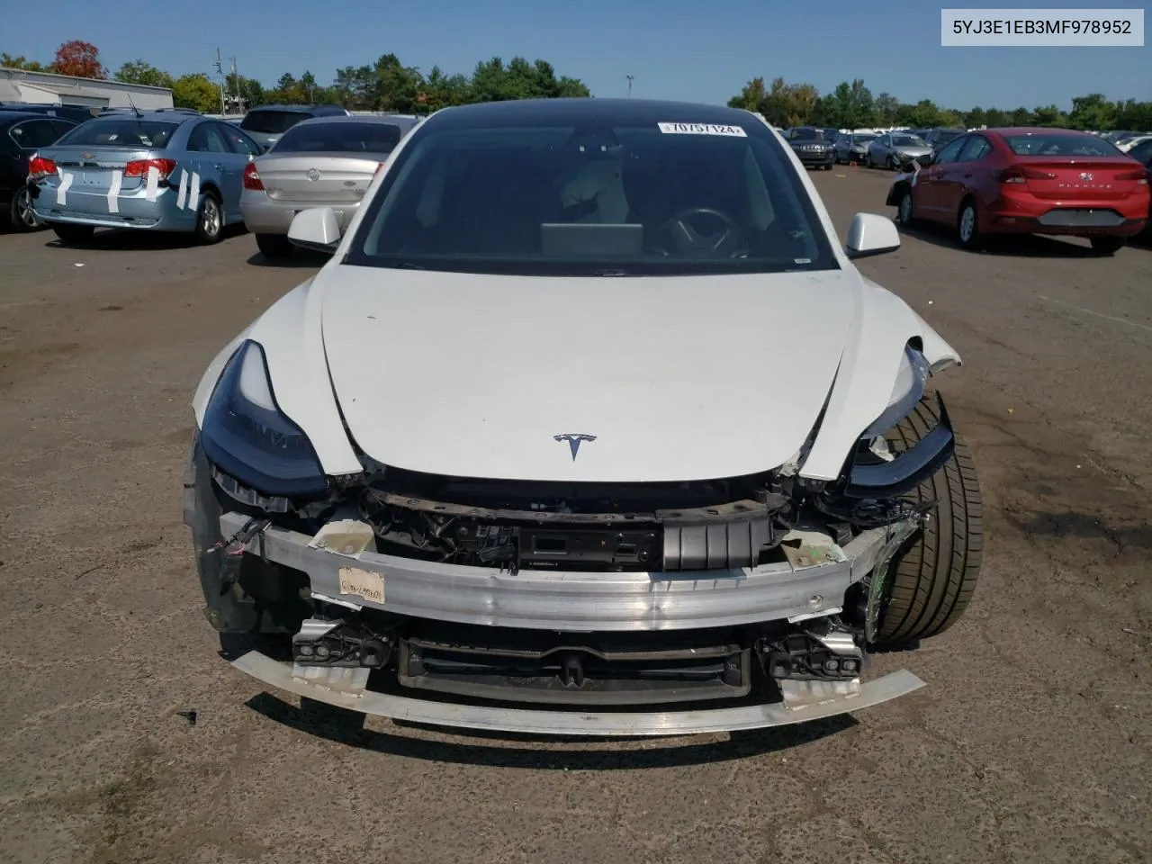 5YJ3E1EB3MF978952 2021 Tesla Model 3