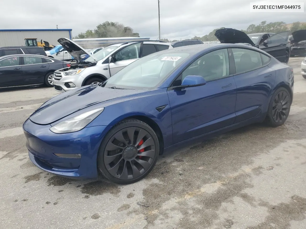 2021 Tesla Model 3 VIN: 5YJ3E1EC1MF044975 Lot: 70776434