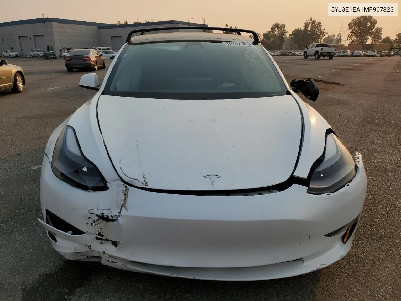 2021 Tesla Model 3 VIN: 5YJ3E1EA1MF907823 Lot: 70792524