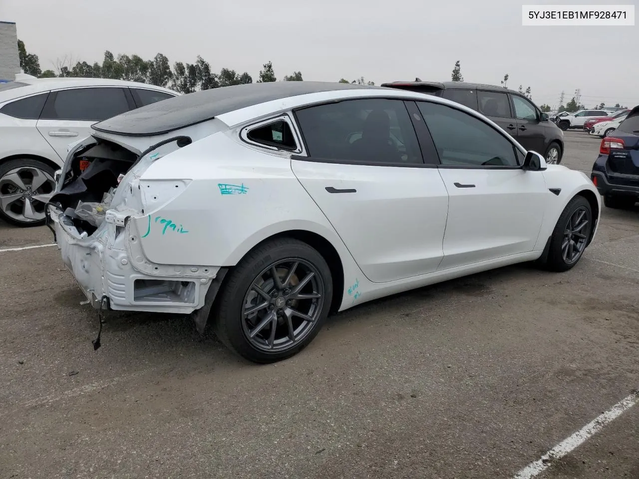 5YJ3E1EB1MF928471 2021 Tesla Model 3