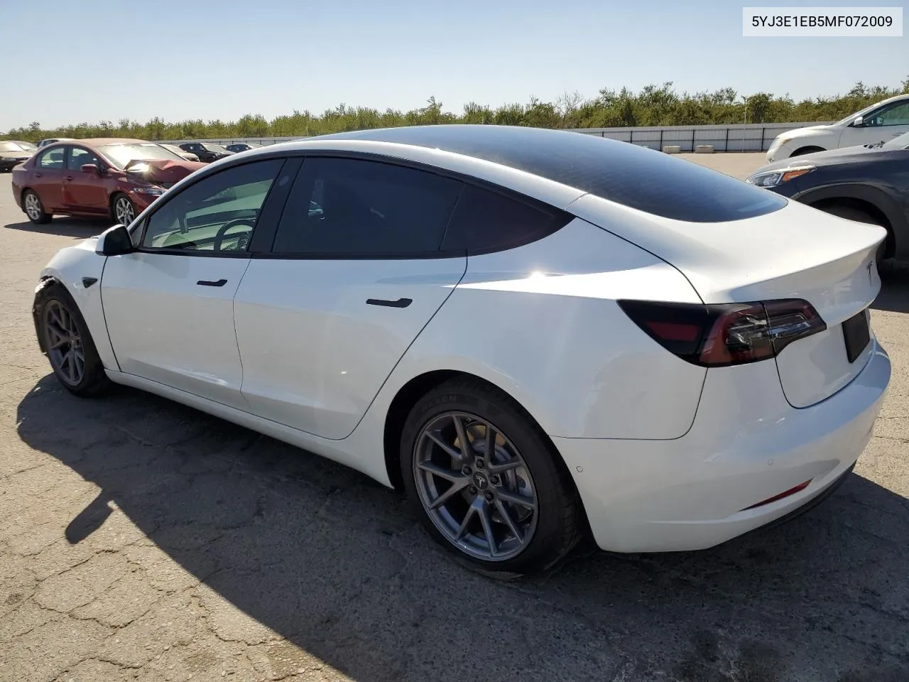 2021 Tesla Model 3 VIN: 5YJ3E1EB5MF072009 Lot: 71114694