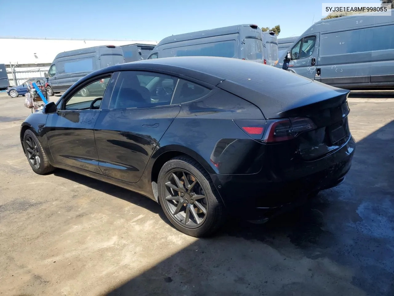 2021 Tesla Model 3 VIN: 5YJ3E1EA8MF998055 Lot: 71223234