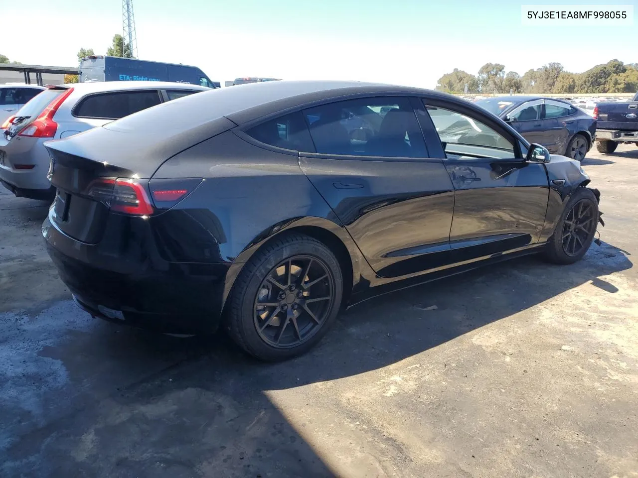 2021 Tesla Model 3 VIN: 5YJ3E1EA8MF998055 Lot: 71223234