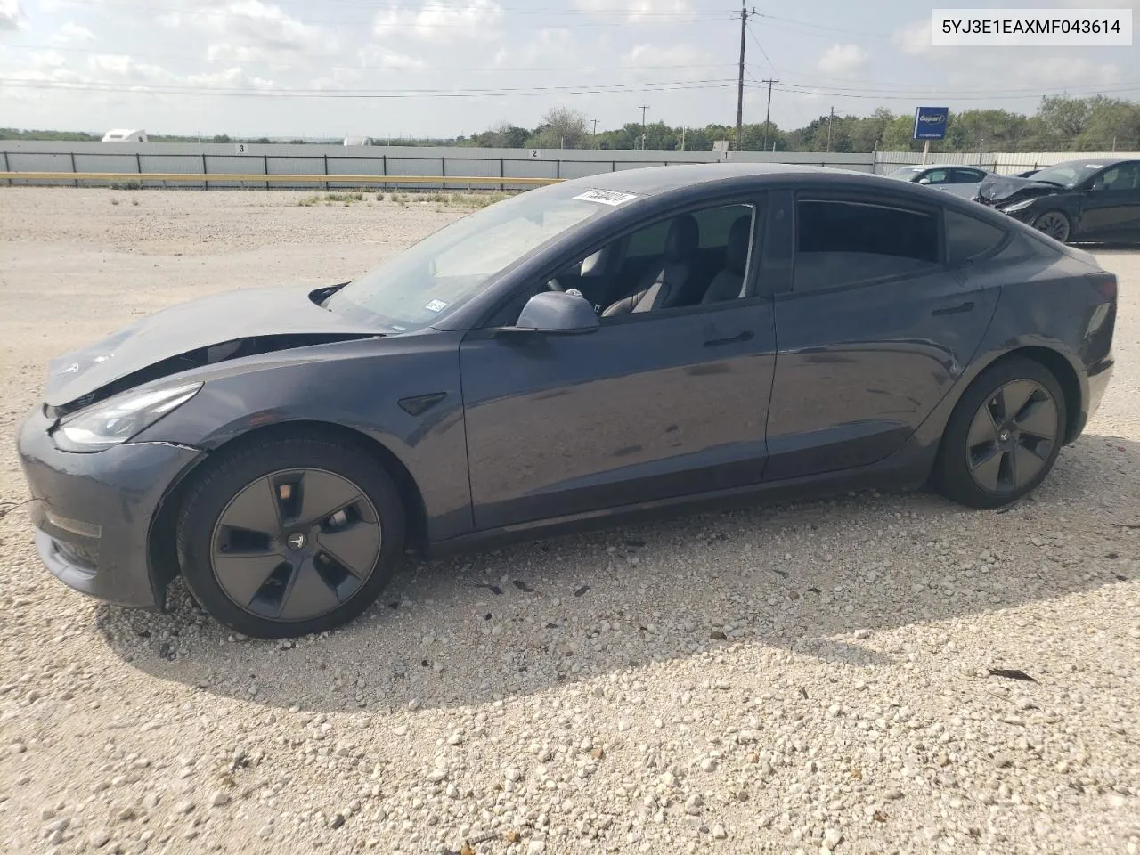 5YJ3E1EAXMF043614 2021 Tesla Model 3