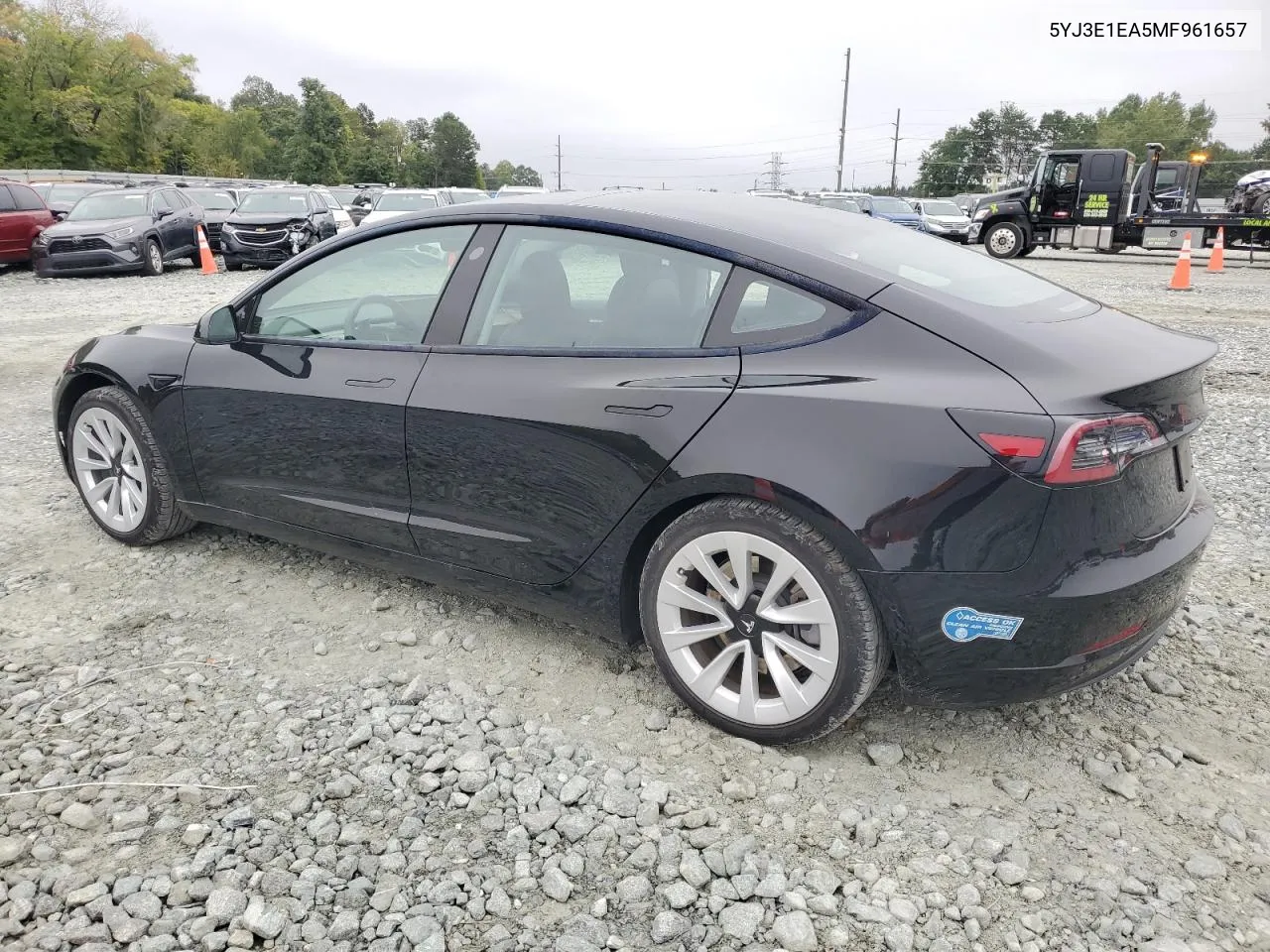 2021 Tesla Model 3 VIN: 5YJ3E1EA5MF961657 Lot: 71583634