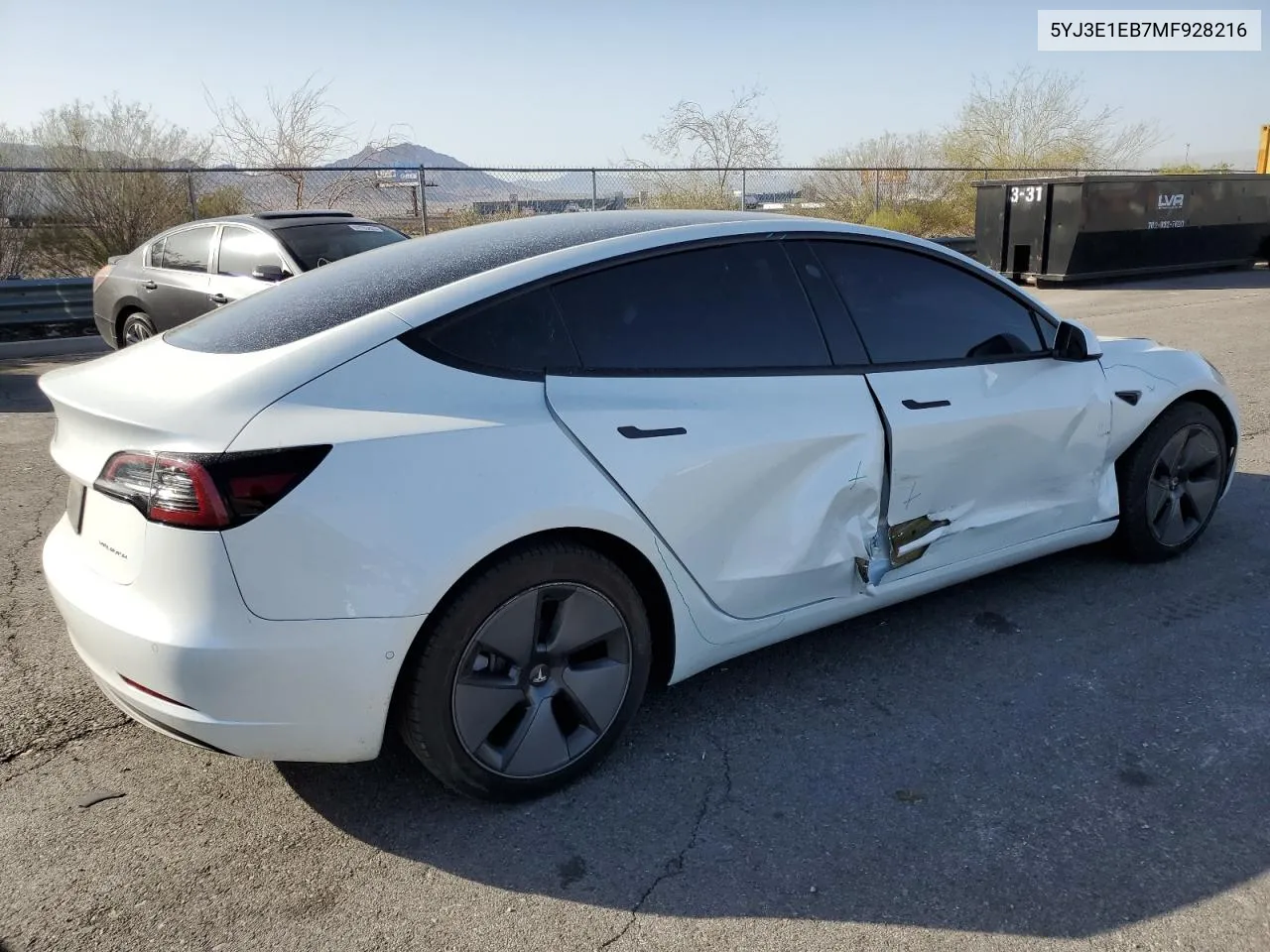 5YJ3E1EB7MF928216 2021 Tesla Model 3