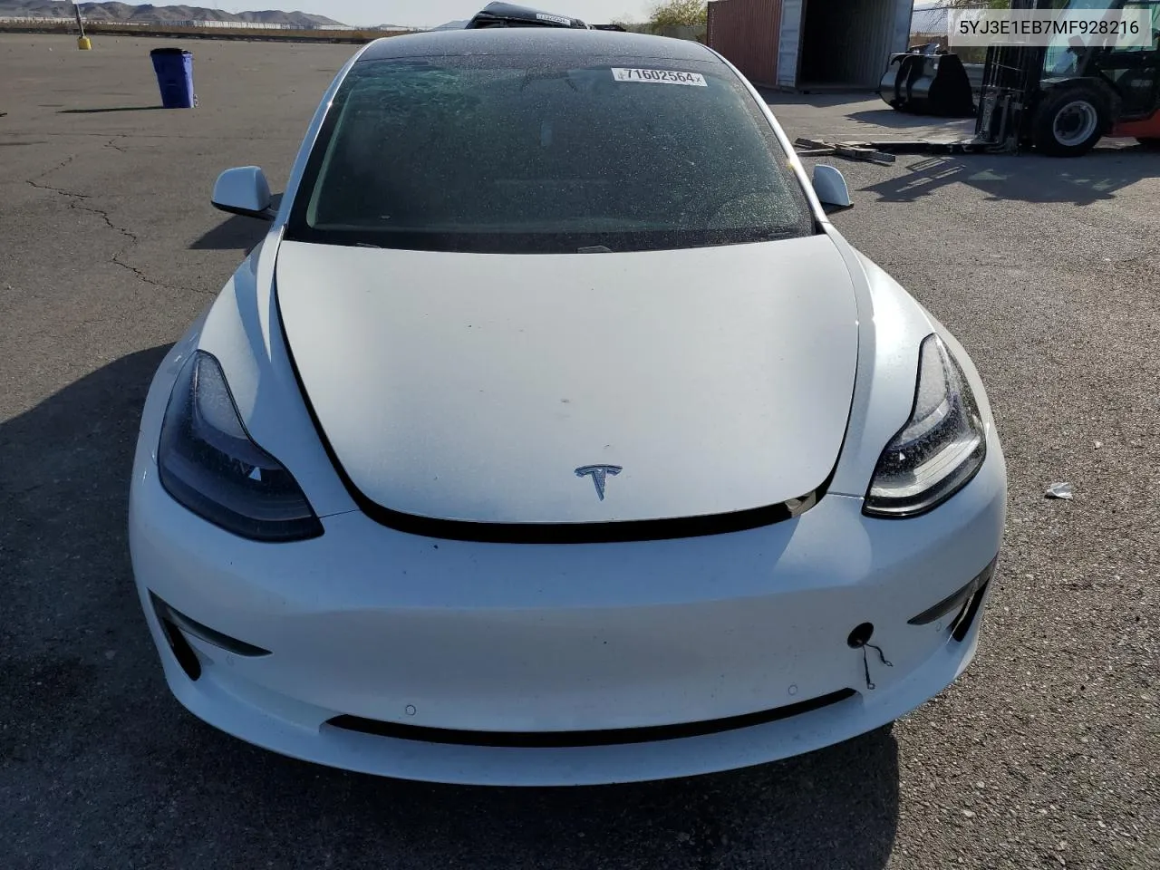 2021 Tesla Model 3 VIN: 5YJ3E1EB7MF928216 Lot: 71602564