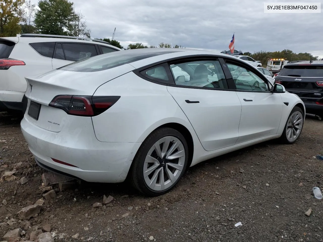 2021 Tesla Model 3 VIN: 5YJ3E1EB3MF047450 Lot: 71620574