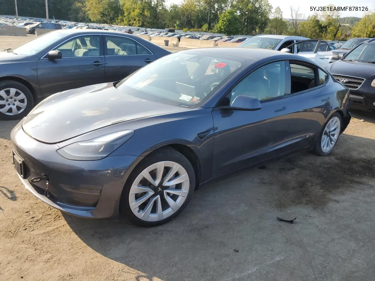 2021 Tesla Model 3 VIN: 5YJ3E1EA8MF878126 Lot: 71624584