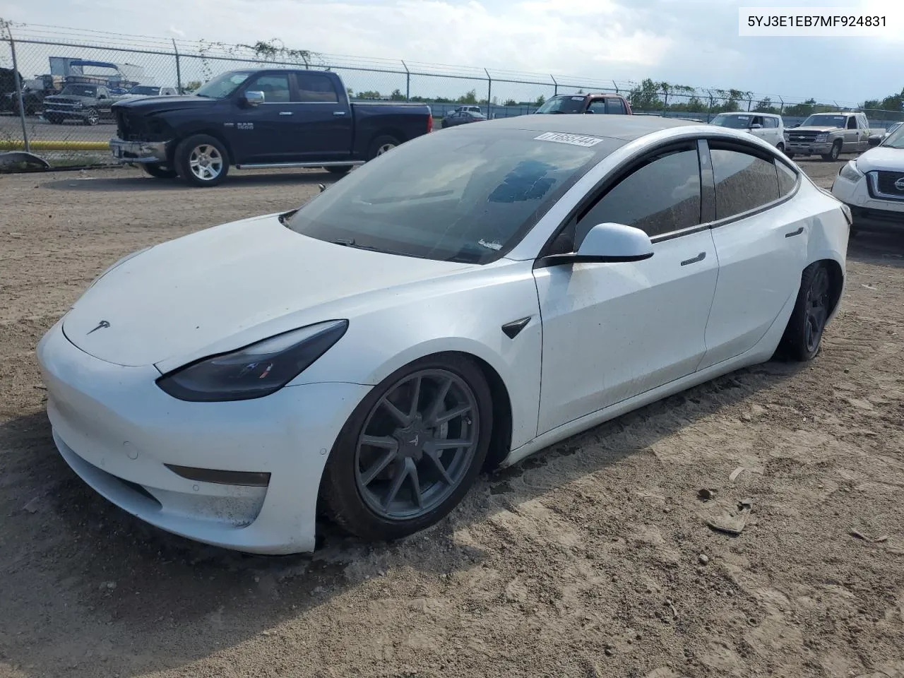 2021 Tesla Model 3 VIN: 5YJ3E1EB7MF924831 Lot: 71655744