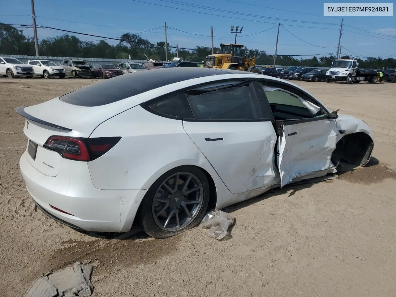 2021 Tesla Model 3 VIN: 5YJ3E1EB7MF924831 Lot: 71655744