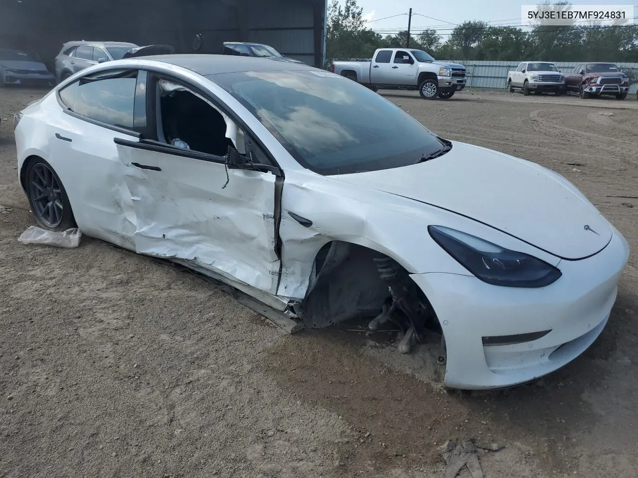 2021 Tesla Model 3 VIN: 5YJ3E1EB7MF924831 Lot: 71655744