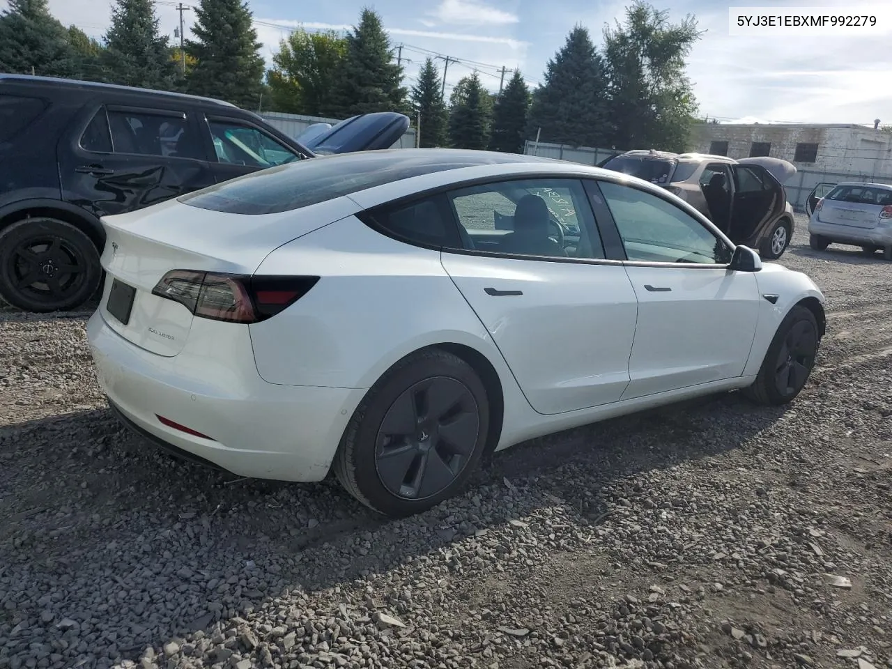 2021 Tesla Model 3 VIN: 5YJ3E1EBXMF992279 Lot: 71683344