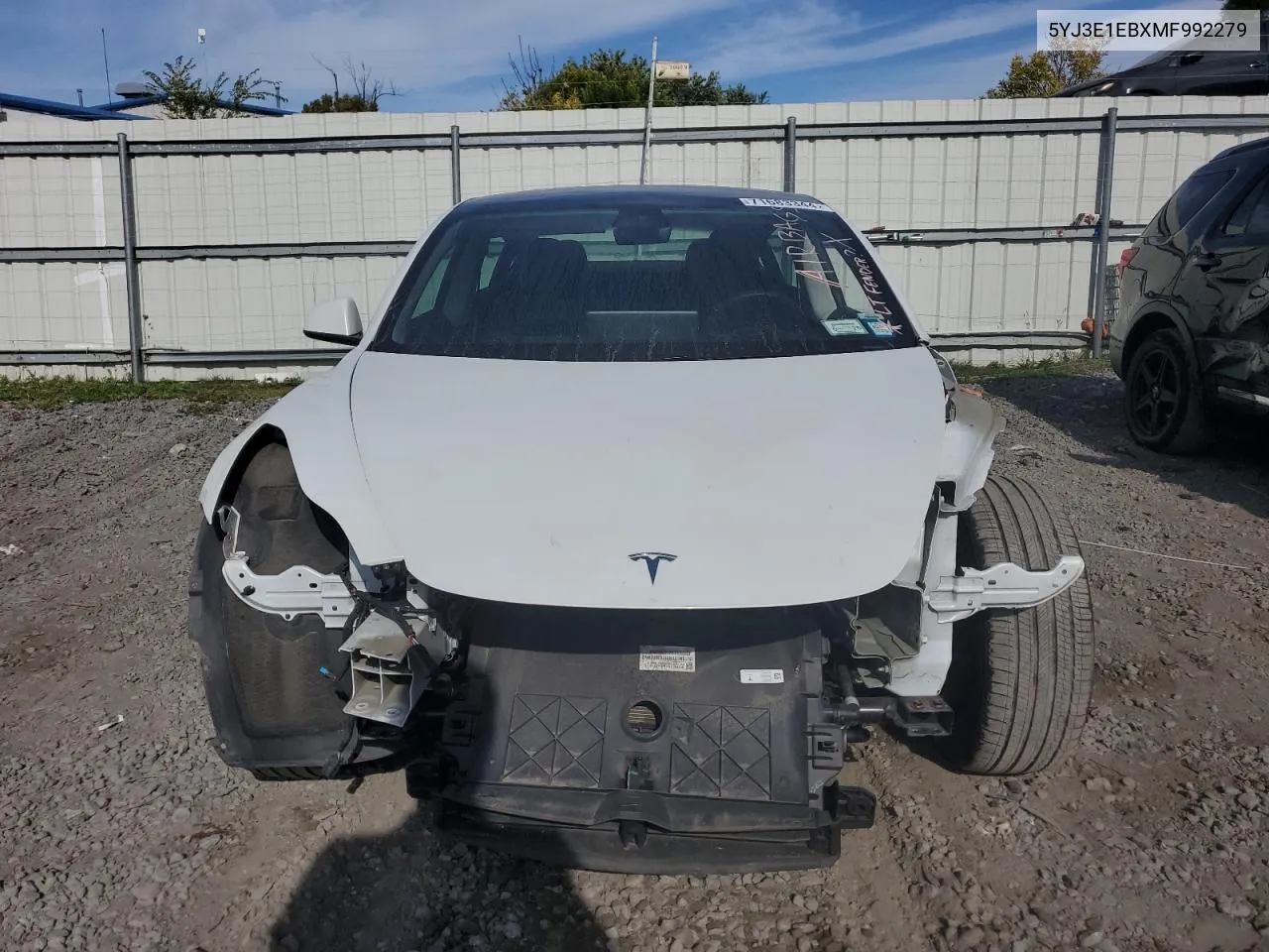 2021 Tesla Model 3 VIN: 5YJ3E1EBXMF992279 Lot: 71683344