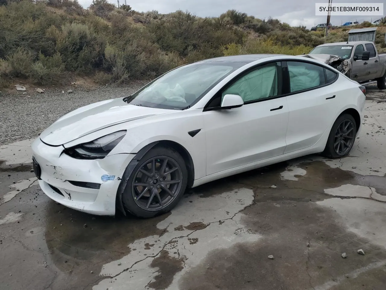 2021 Tesla Model 3 VIN: 5YJ3E1EB3MF009314 Lot: 71684164