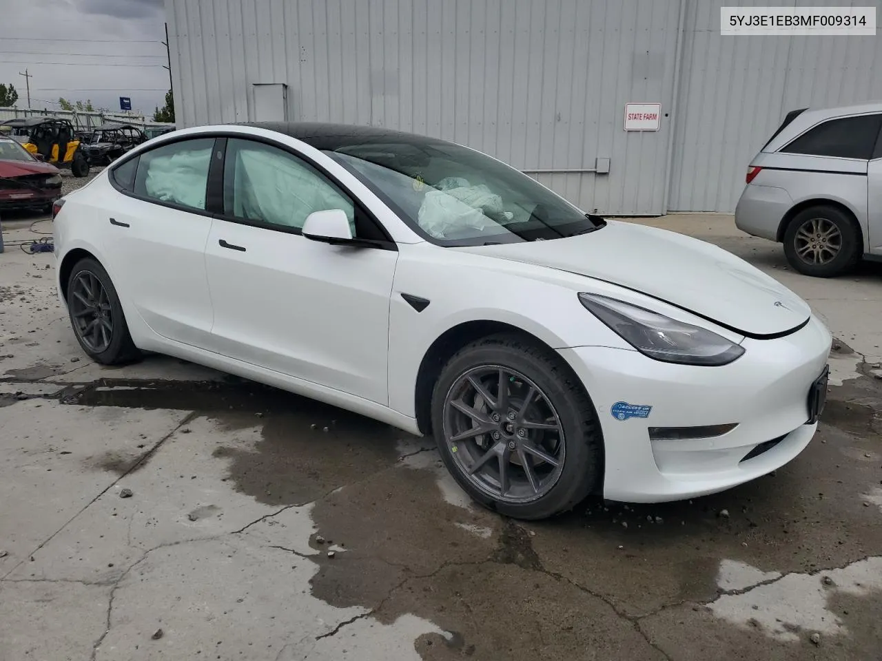 2021 Tesla Model 3 VIN: 5YJ3E1EB3MF009314 Lot: 71684164