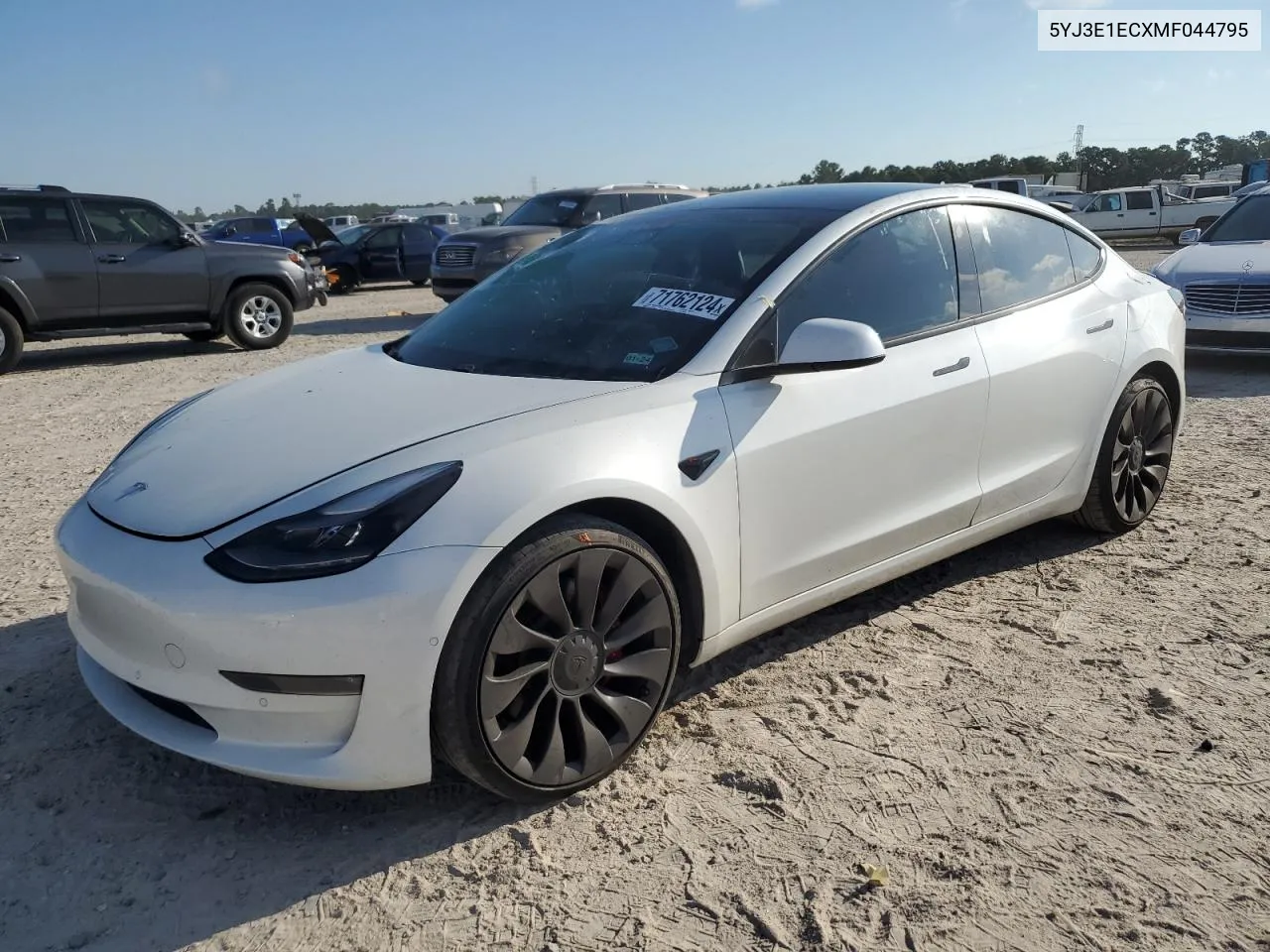 2021 Tesla Model 3 VIN: 5YJ3E1ECXMF044795 Lot: 71762124