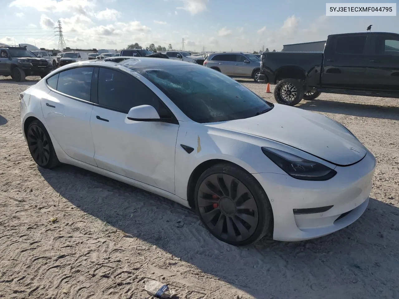 2021 Tesla Model 3 VIN: 5YJ3E1ECXMF044795 Lot: 71762124