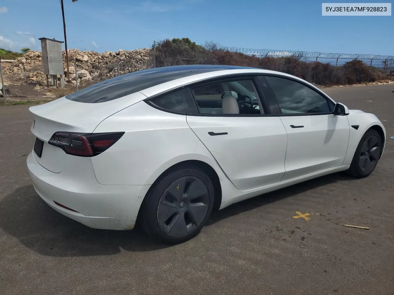 2021 Tesla Model 3 VIN: 5YJ3E1EA7MF928823 Lot: 71814344