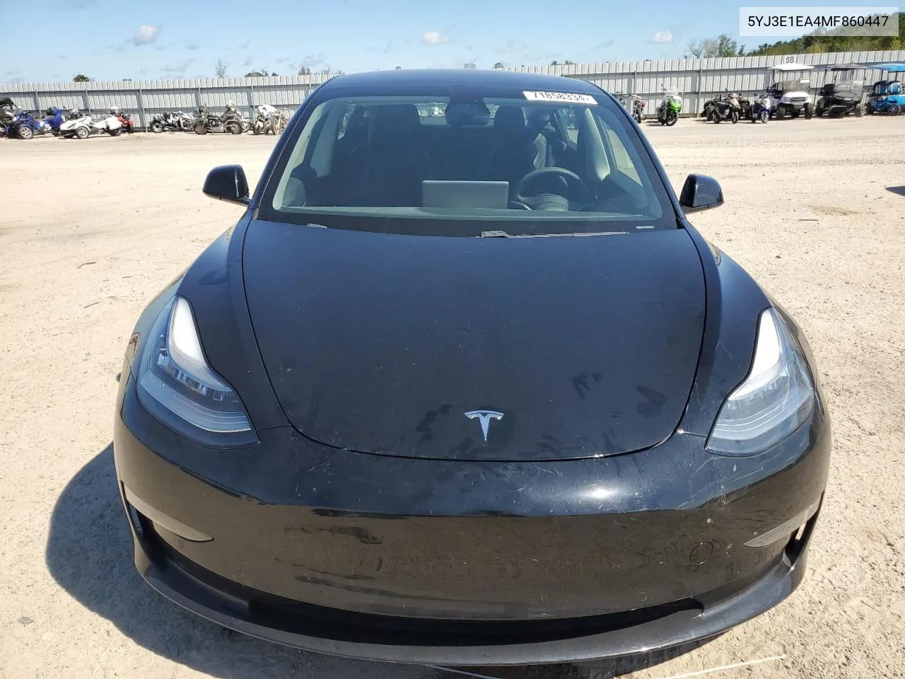 2021 Tesla Model 3 VIN: 5YJ3E1EA4MF860447 Lot: 71858334