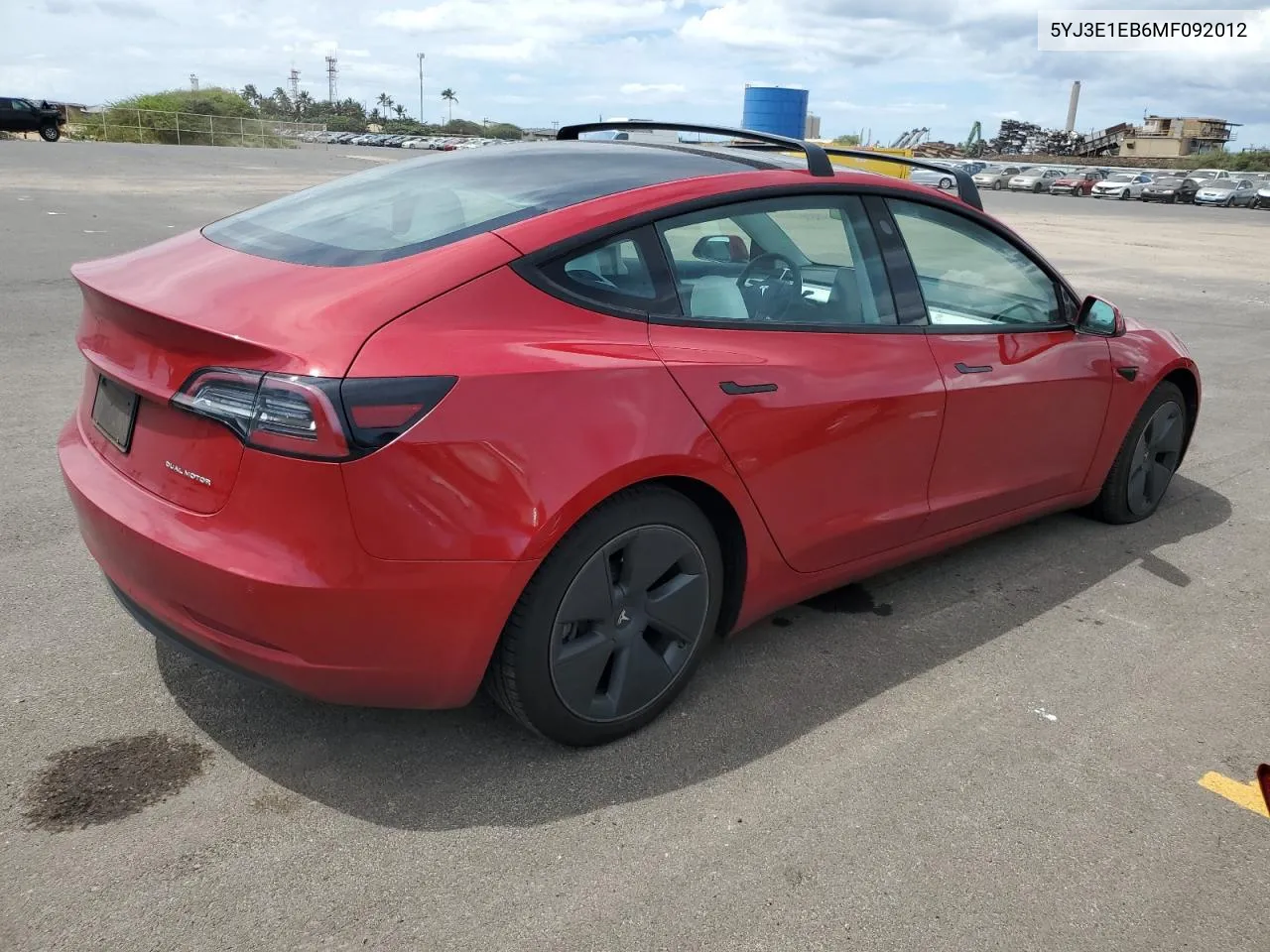 5YJ3E1EB6MF092012 2021 Tesla Model 3