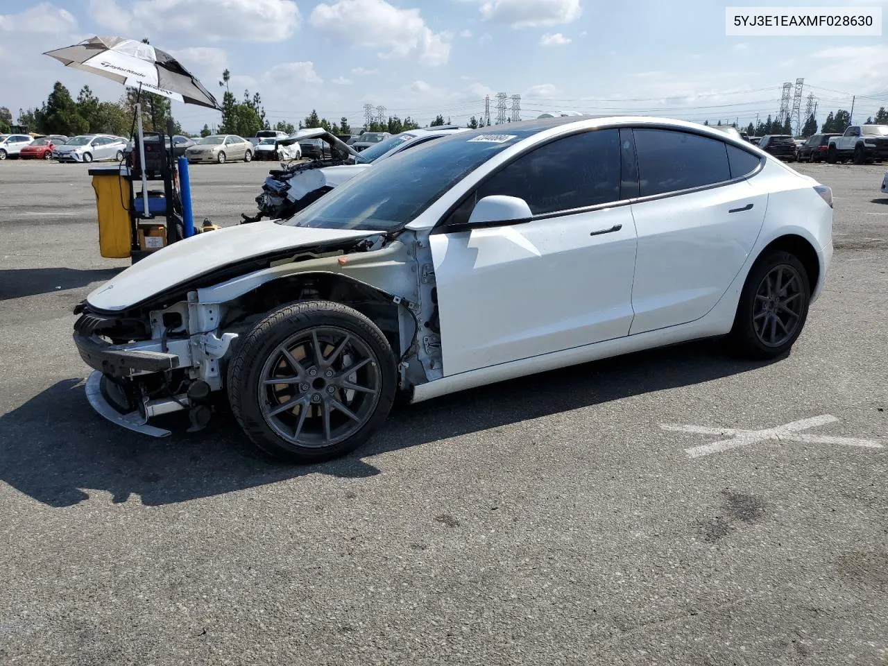 2021 Tesla Model 3 VIN: 5YJ3E1EAXMF028630 Lot: 72040884