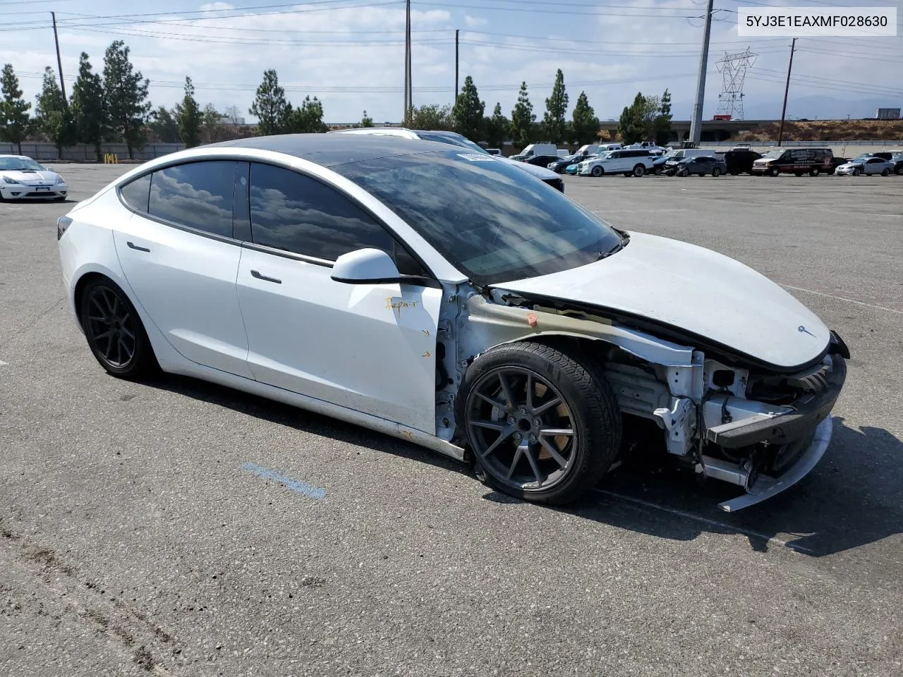 5YJ3E1EAXMF028630 2021 Tesla Model 3