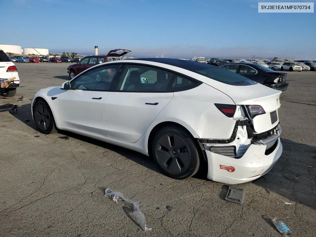 5YJ3E1EA1MF070734 2021 Tesla Model 3