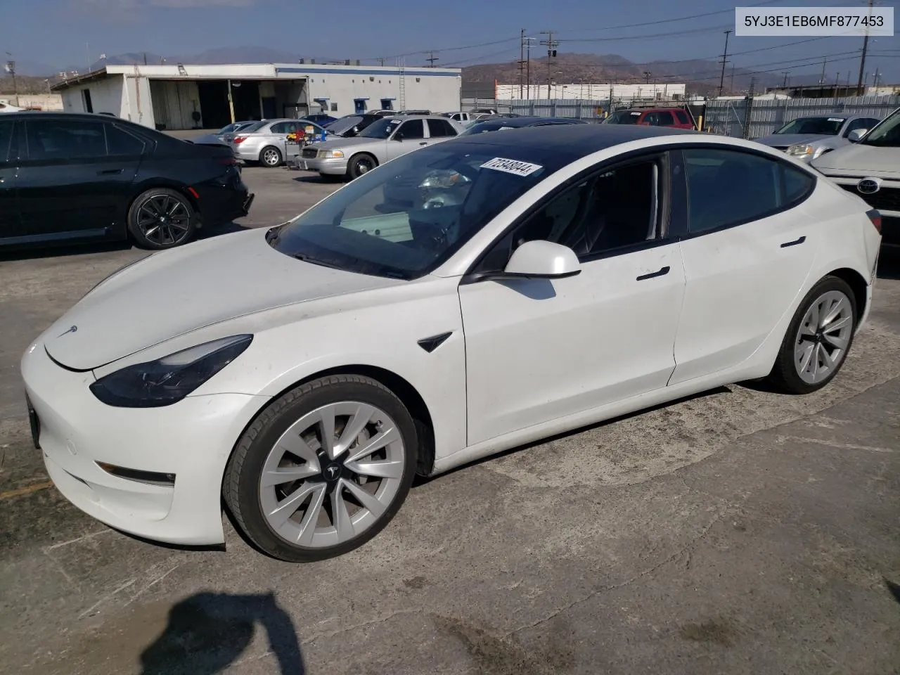 5YJ3E1EB6MF877453 2021 Tesla Model 3