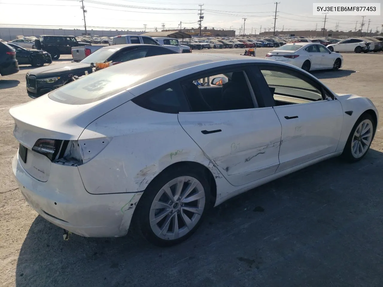 5YJ3E1EB6MF877453 2021 Tesla Model 3