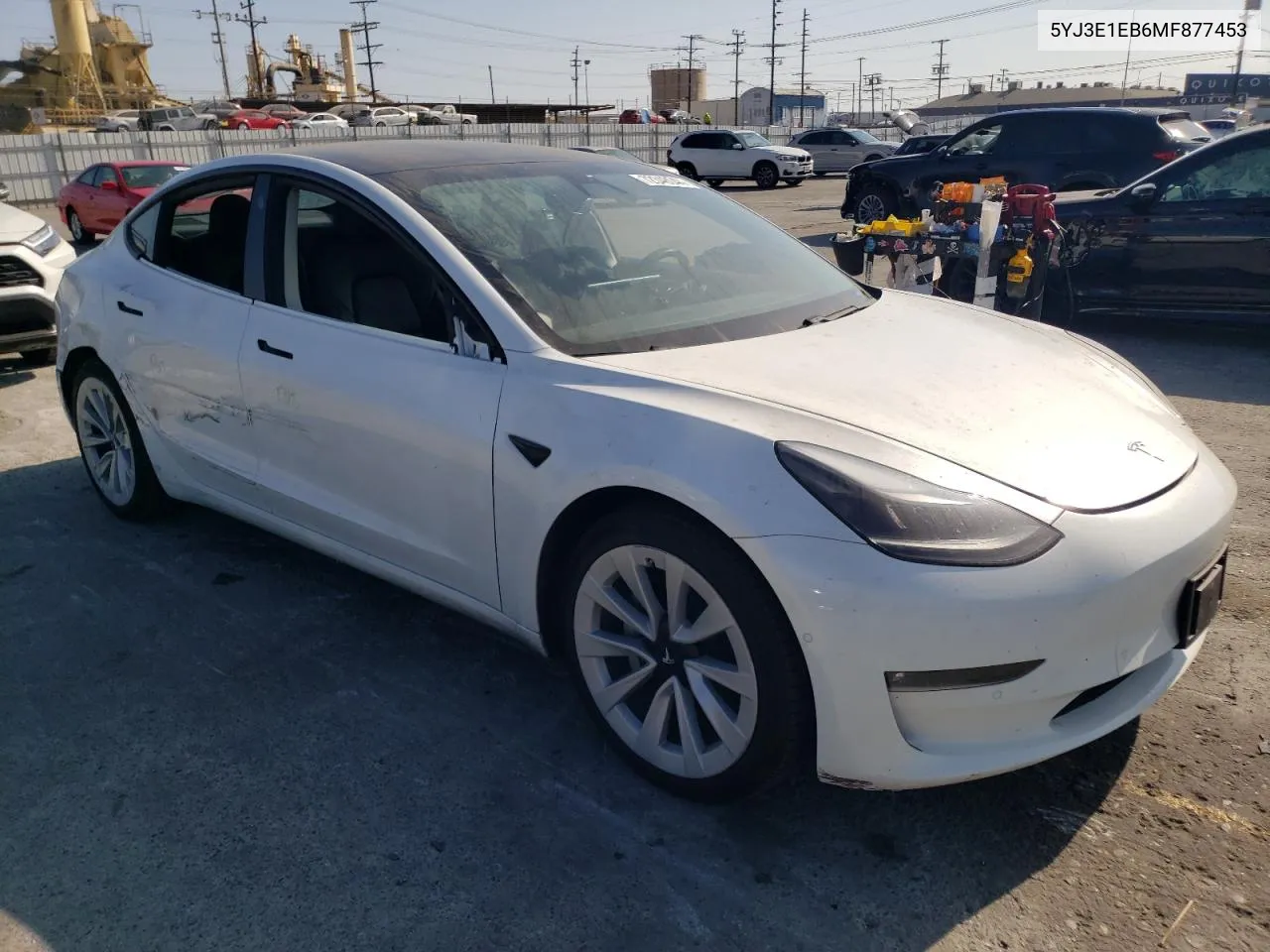 2021 Tesla Model 3 VIN: 5YJ3E1EB6MF877453 Lot: 72348044