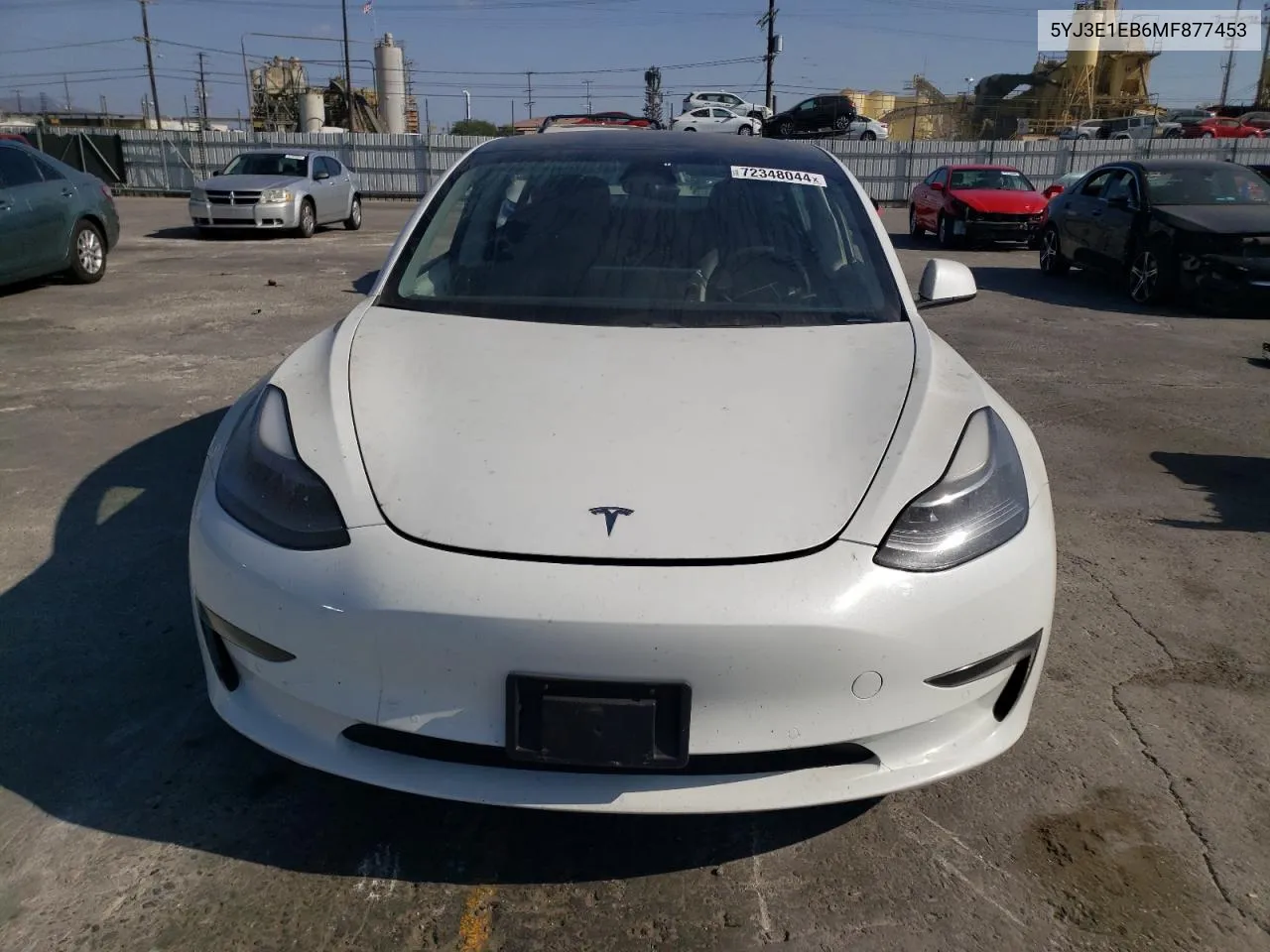 2021 Tesla Model 3 VIN: 5YJ3E1EB6MF877453 Lot: 72348044